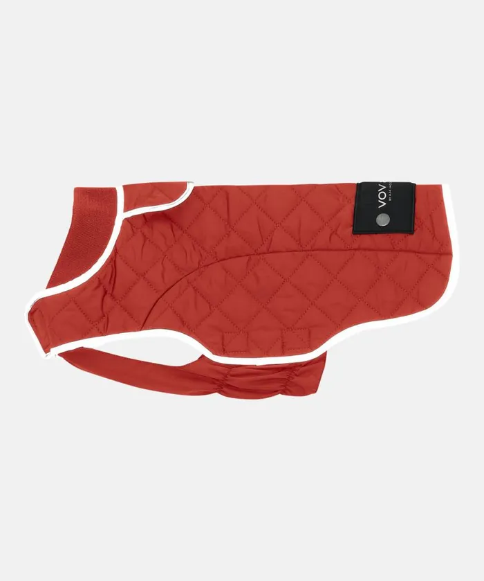 Accessories Ilse Jacobsen Vov and Vuf Dog Quilt Coat 8211 Brick Red