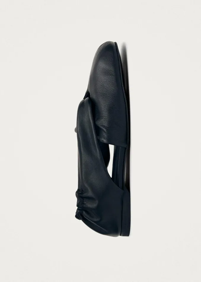 Alaula Black Leather Ballet Flats Women ALOHAS Ballet Flats