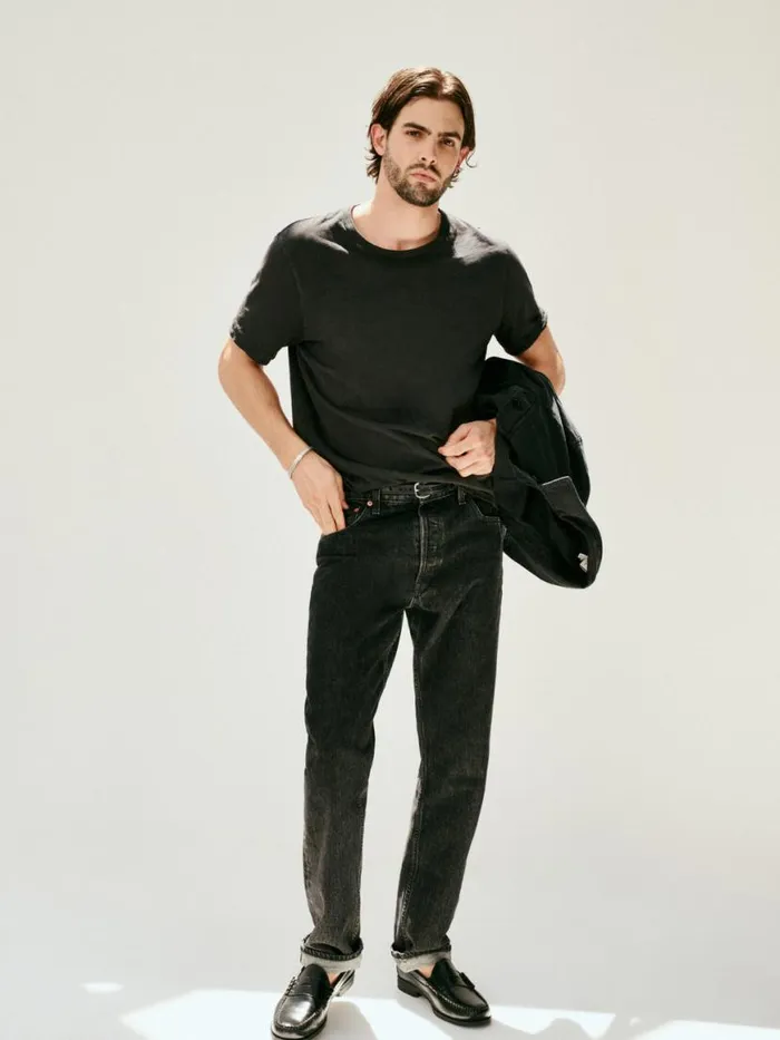 Alex Mill AM Original 5 Pocket Jean Vintage Black Wash Men Denim