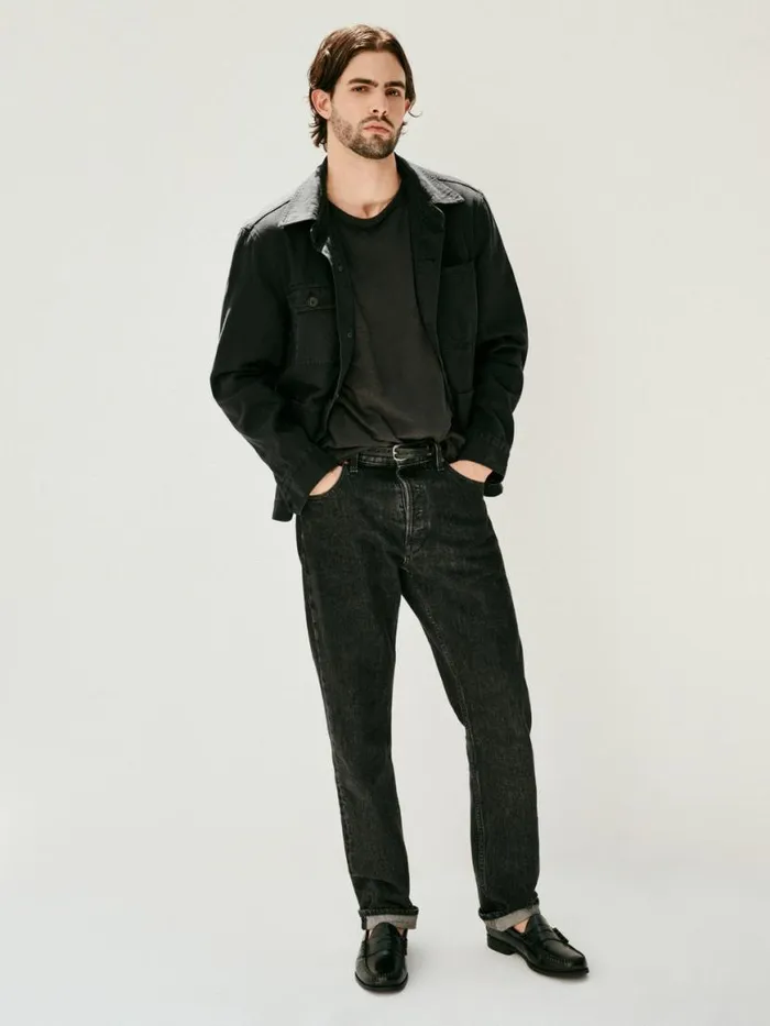 Alex Mill AM Original 5 Pocket Jean Vintage Black Wash Men Denim