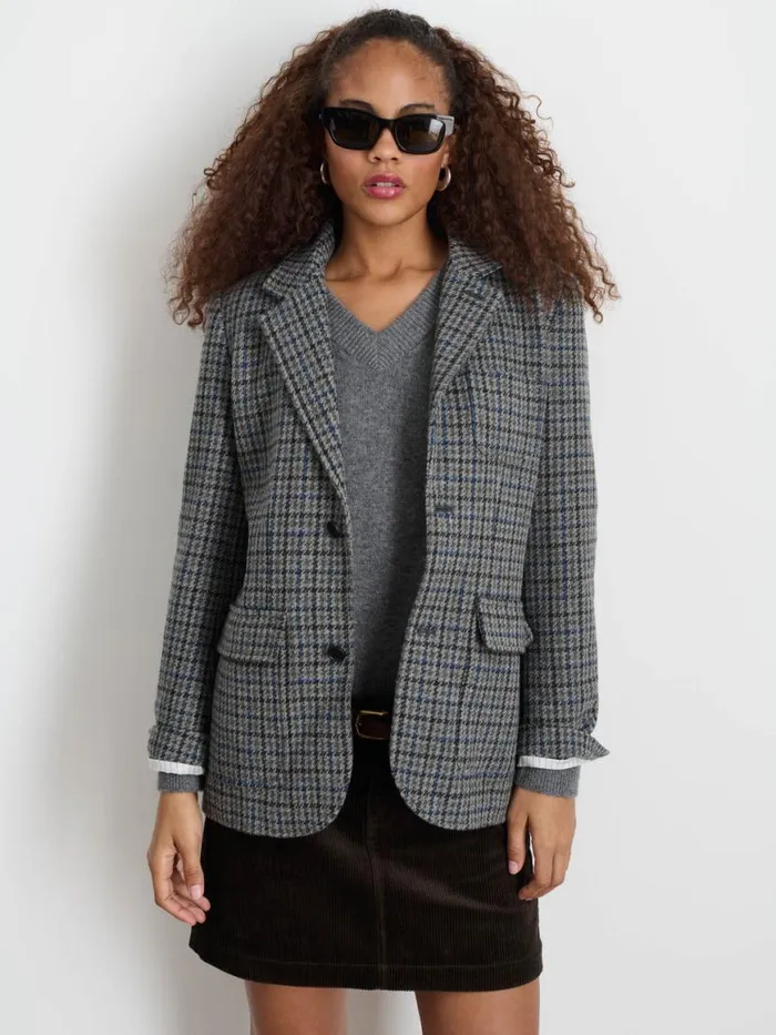 Alex Mill Amalie Blazer In Wool Tweed Women Jackets Outerwear