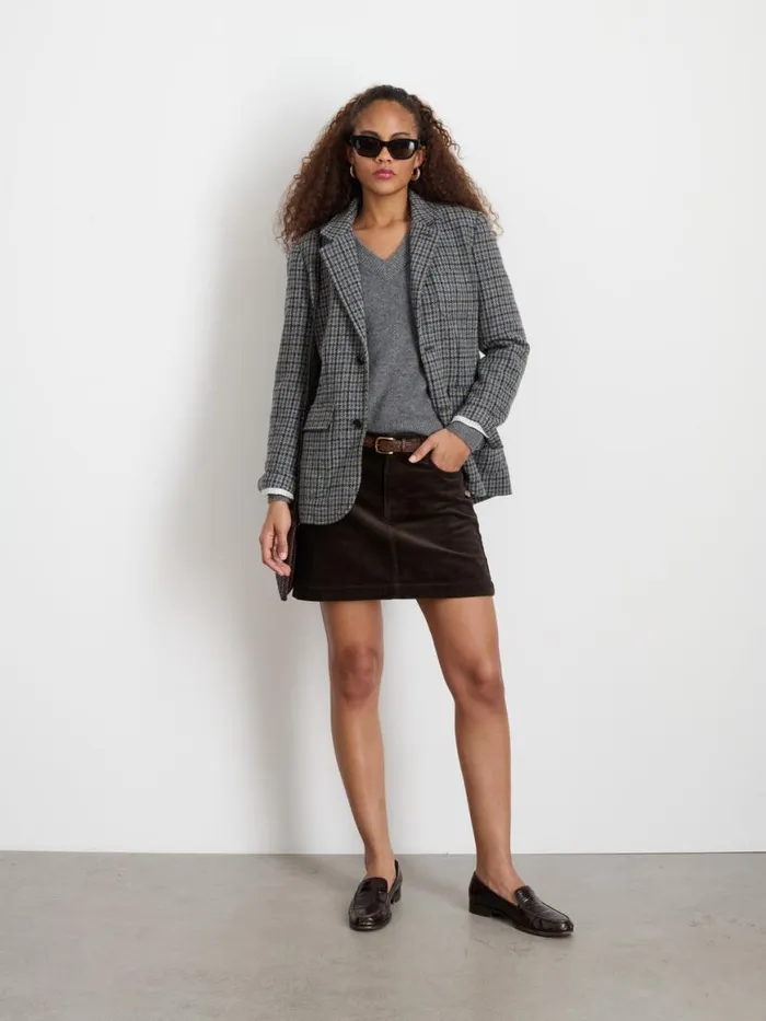 Alex Mill Amalie Blazer In Wool Tweed Women Jackets Outerwear