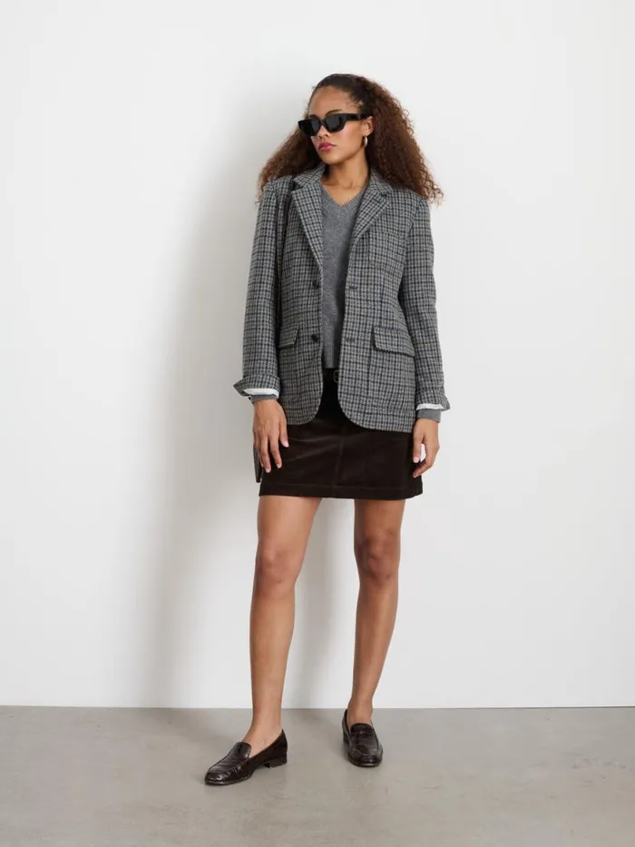 Alex Mill Amalie Blazer In Wool Tweed Women Jackets Outerwear
