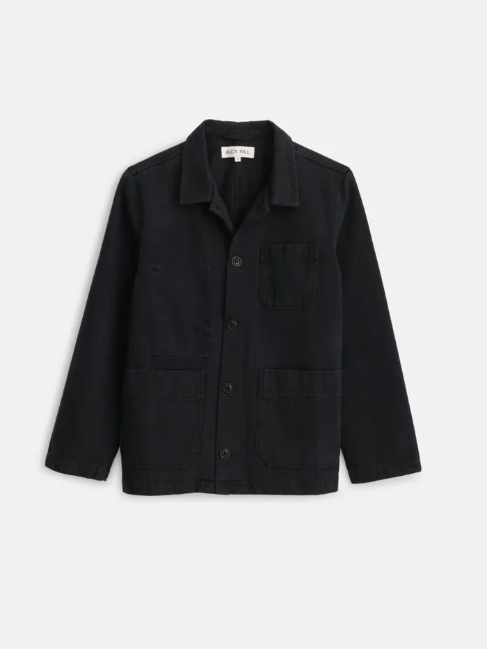 Alex Mill Britt Work Jacket In Recycled Denim Washed Black Women Jackets Outerwear Alex Mill Britt Work Jacket In Recycled Denim Washed Black Women Jackets Outerwear
