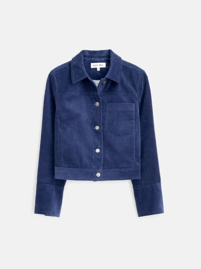 Alex Mill Camden Jacket In Corduroy Dusty Blue Women Jackets Outerwear