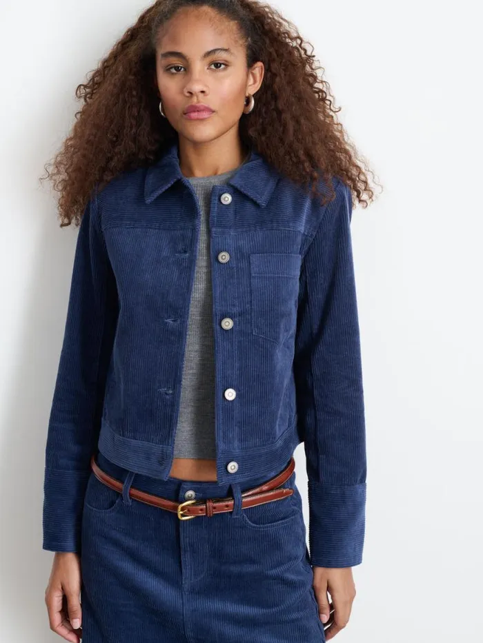 Alex Mill Camden Jacket In Corduroy Dusty Blue Women Jackets Outerwear