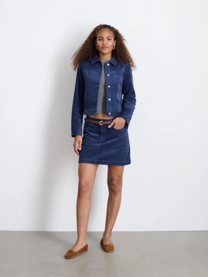 Alex Mill Camden Jacket In Corduroy Dusty Blue Women Jackets Outerwear