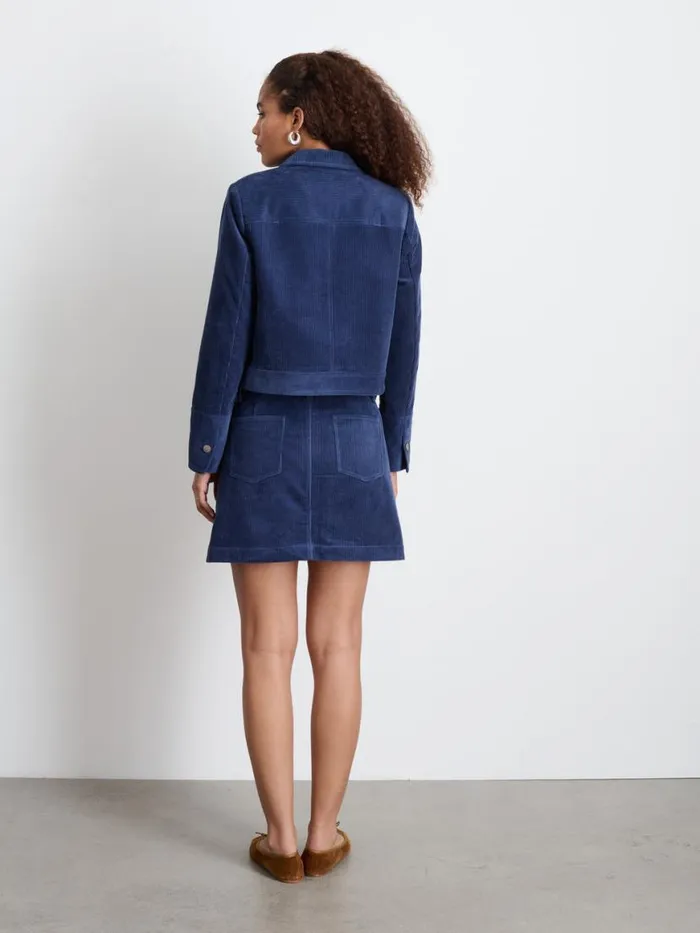 Alex Mill Camden Jacket In Corduroy Dusty Blue Women Jackets Outerwear