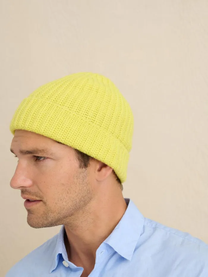 Alex Mill Cashmere Beanie Citron Women Accessories