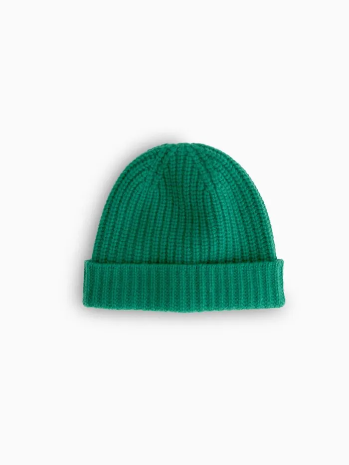 Alex Mill Cashmere Beanie Kelly Green Men Accessories