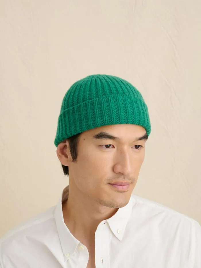 Alex Mill Cashmere Beanie Kelly Green Men Accessories Alex Mill Cashmere Beanie Kelly Green Men Accessories