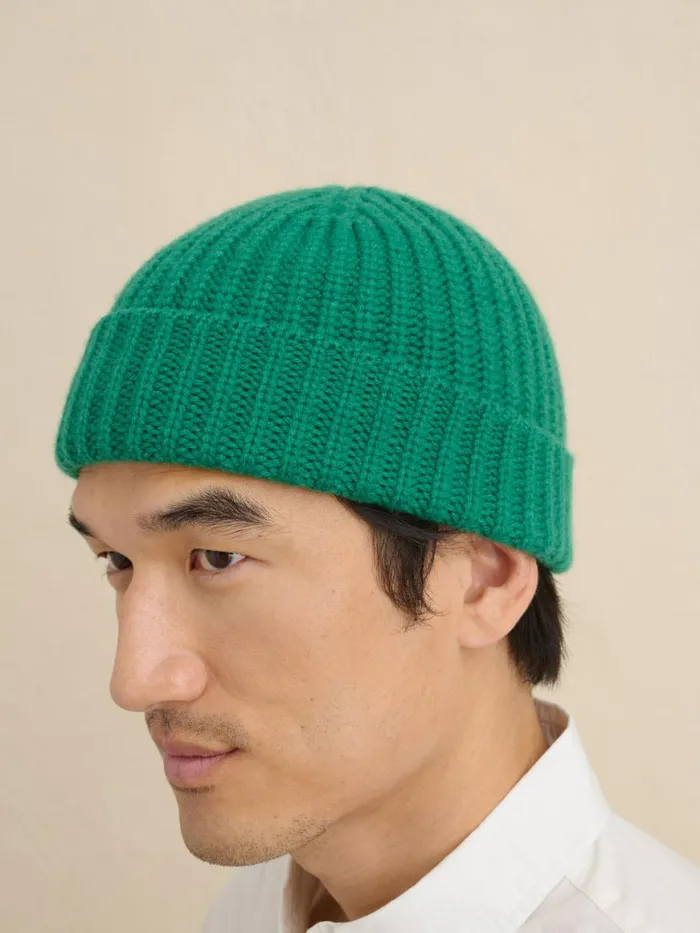 Alex Mill Cashmere Beanie Kelly Green Men Accessories Alex Mill Cashmere Beanie Kelly Green Men Accessories