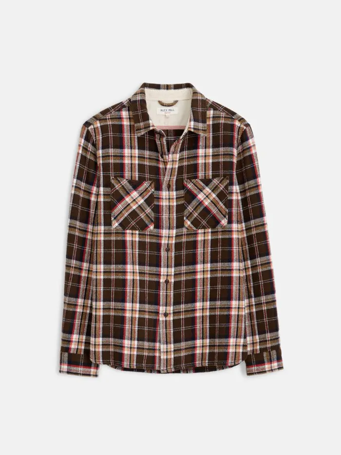 Alex Mill Chore Shirt In Vintage Wash Flannel Men Shirts