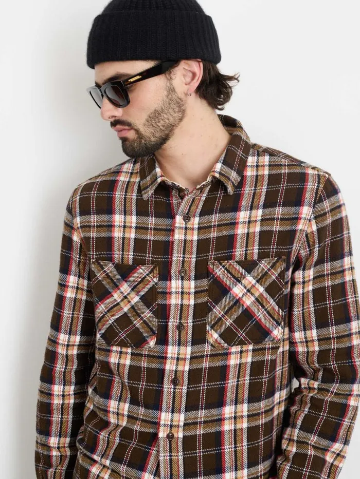 Alex Mill Chore Shirt In Vintage Wash Flannel Men Shirts