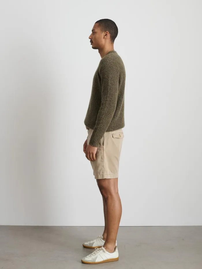 Alex Mill Flat Front Short In Vintage Washed Chino Faded Khaki Men Shorts
