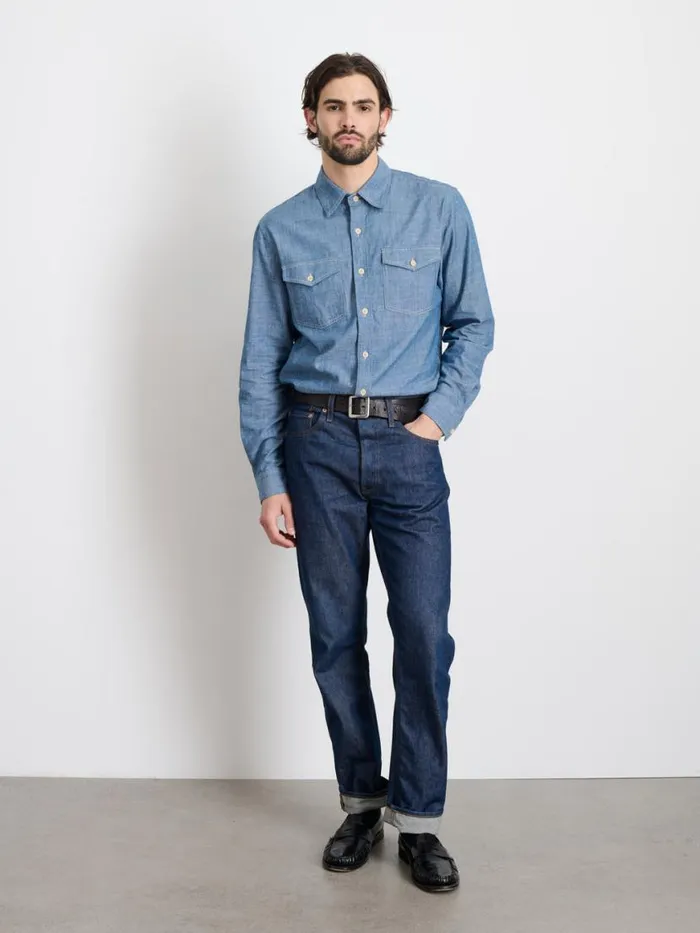 Alex Mill Fred Shirt In Chambray Men Shirts