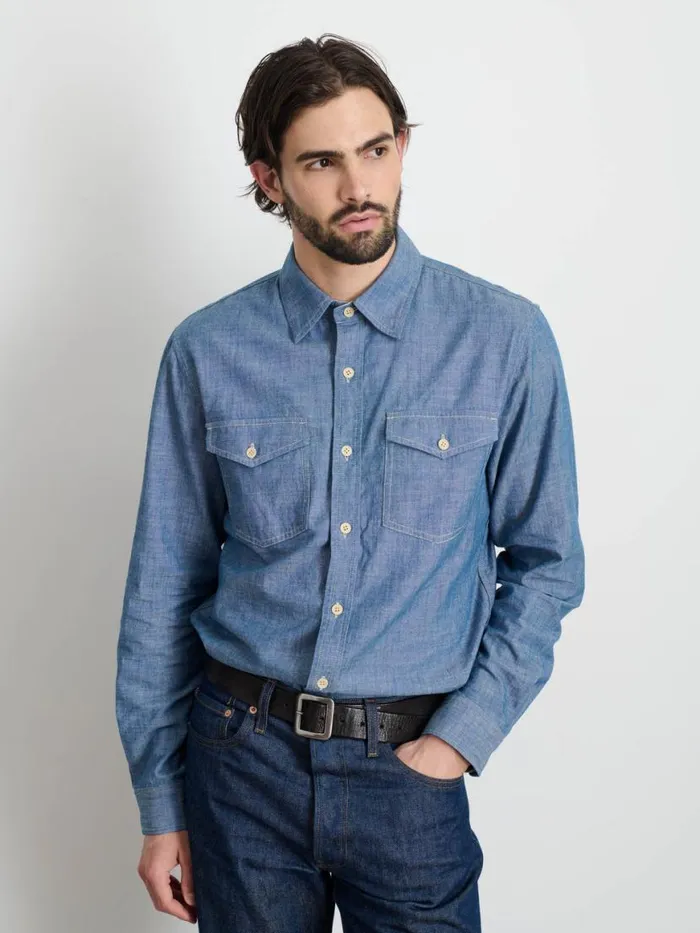 Alex Mill Fred Shirt In Chambray Men Shirts