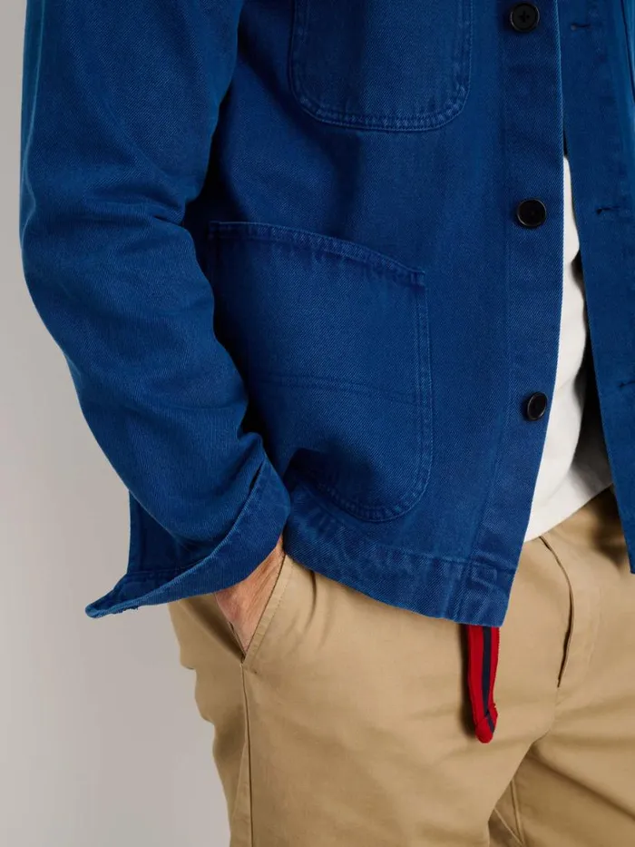 Alex Mill Garment Dyed Work Jacket In Recycled Denim French Navy Men Jackets Coats