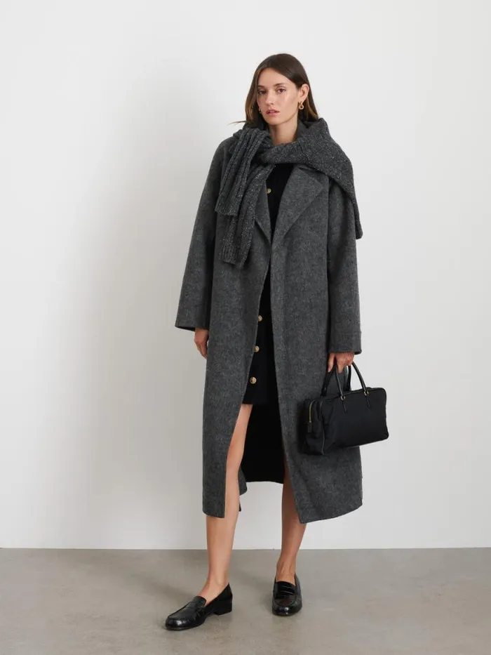 Alex Mill Georgia Wrap Coat In Wool Alpaca Women Jackets Outerwear
