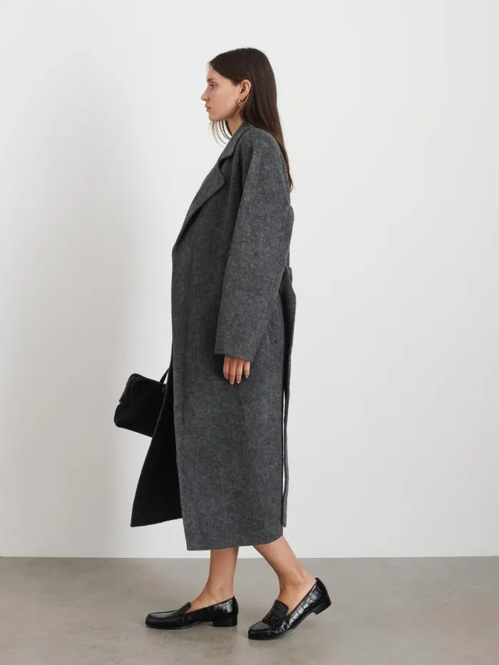 Alex Mill Georgia Wrap Coat In Wool Alpaca Women Jackets Outerwear