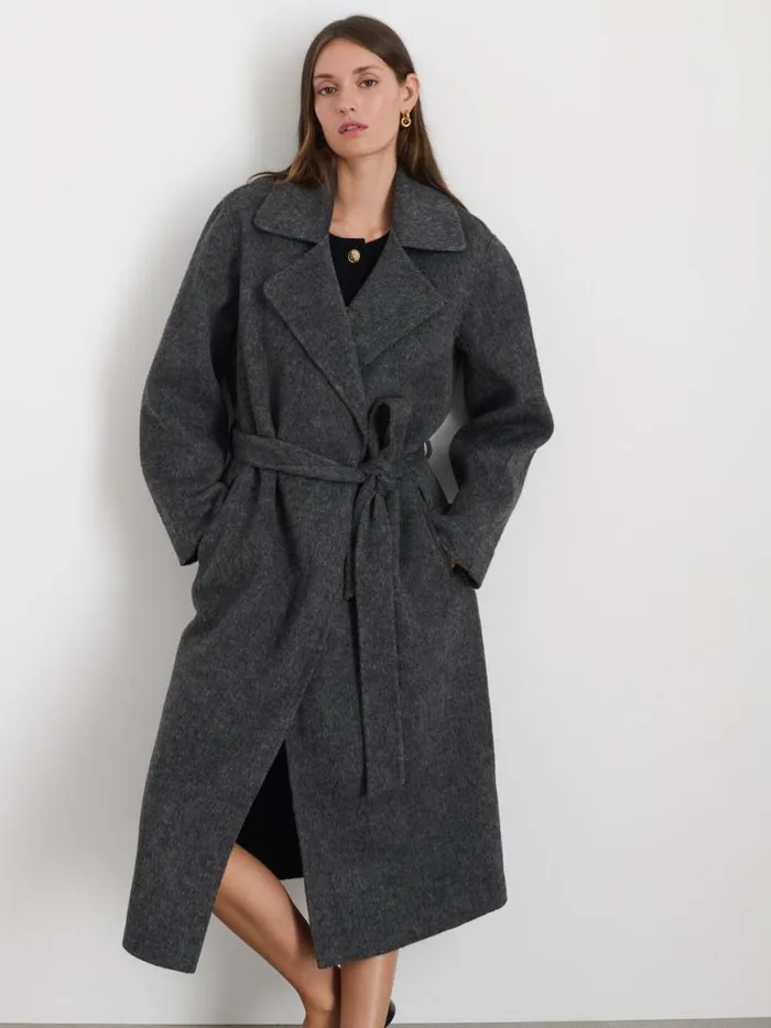 Alex Mill Georgia Wrap Coat In Wool Alpaca Women Jackets Outerwear