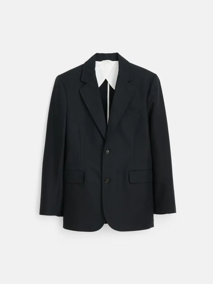 Alex Mill Grant Blazer In Cotton Twill Anthracite Men Suiting Blazers