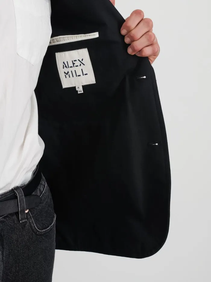 Alex Mill Grant Blazer In Cotton Twill Anthracite Men Suiting Blazers