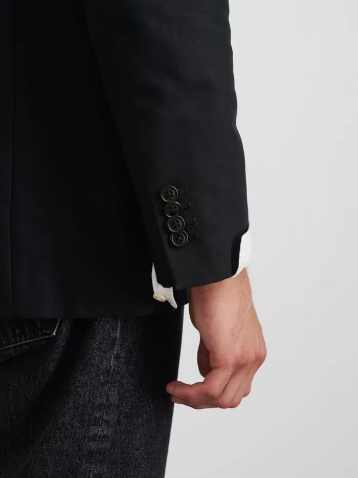 Alex Mill Grant Blazer In Cotton Twill Anthracite Men Suiting Blazers