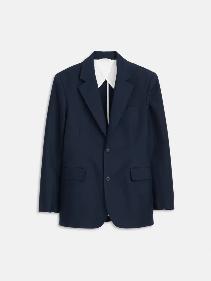 Alex Mill Grant Blazer In Cotton Twill Dark Navy Men Suiting Blazers