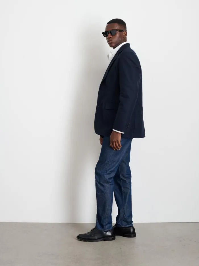 Alex Mill Grant Blazer In Cotton Twill Dark Navy Men Suiting Blazers