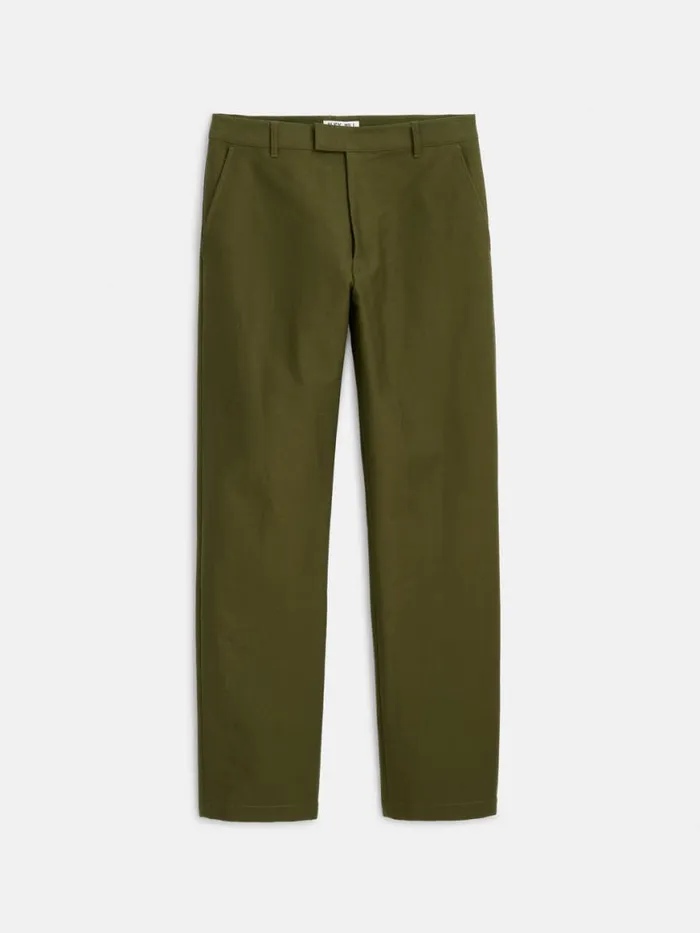 Alex Mill Grant Trouser In Cotton Twill Surplus Olive Men Pants