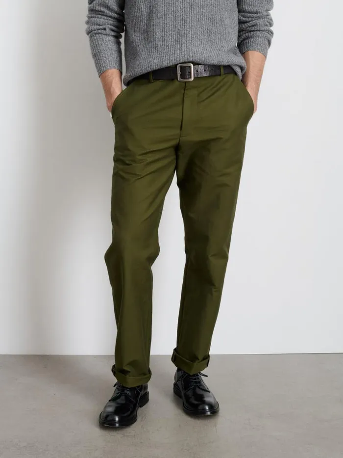 Alex Mill Grant Trouser In Cotton Twill Surplus Olive Men Pants Alex Mill Grant Trouser In Cotton Twill Surplus Olive Men Pants