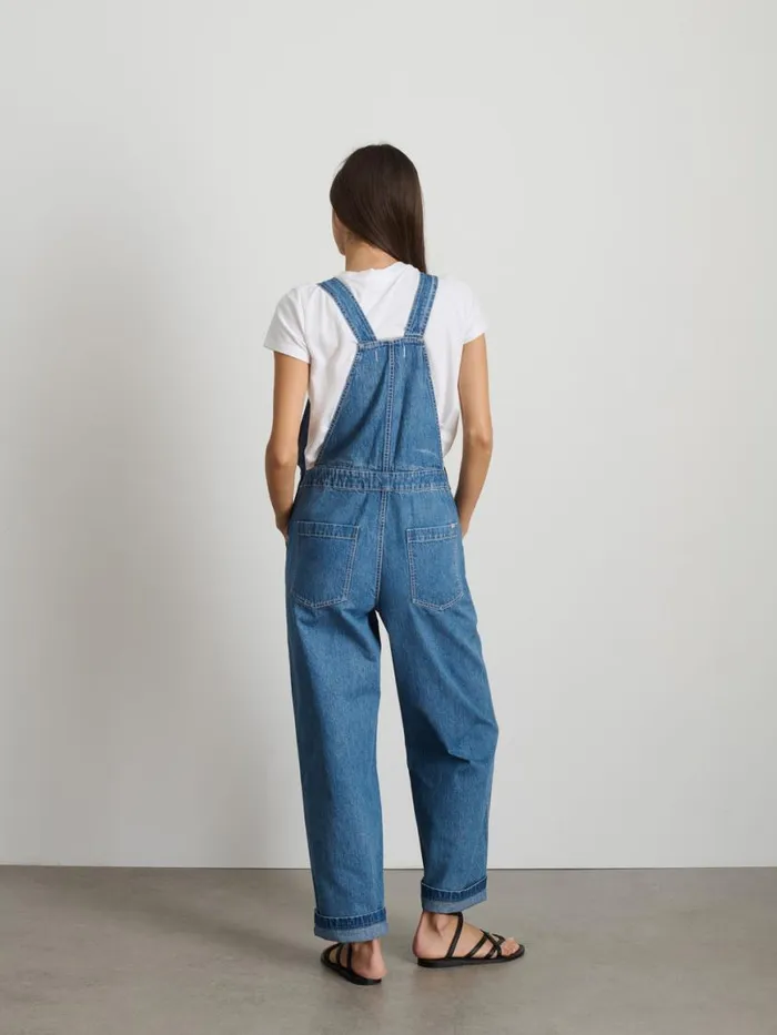 Alex Mill Lili Overall In Denim Paris Medium Wash Women Denim