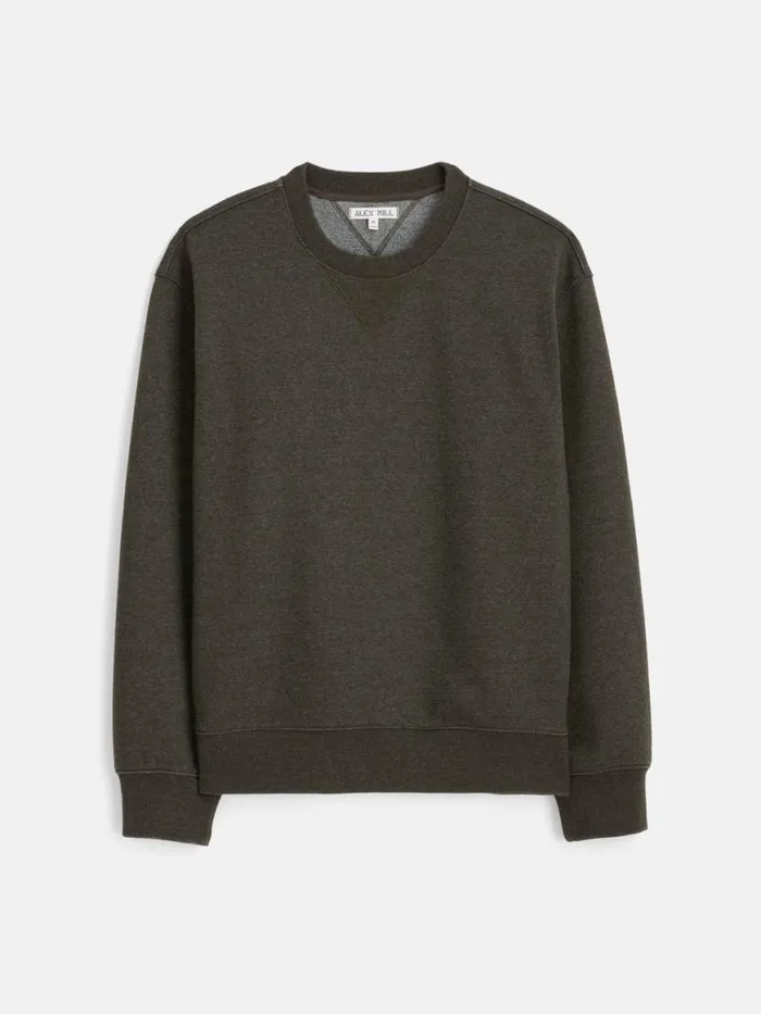 Alex Mill Marlon Sweatshirt In Cotton Fleece Heather Olive Men Sweaters Sweatshirts Alex Mill Marlon Sweatshirt In Cotton Fleece Heather Olive Men Sweaters Sweatshirts
