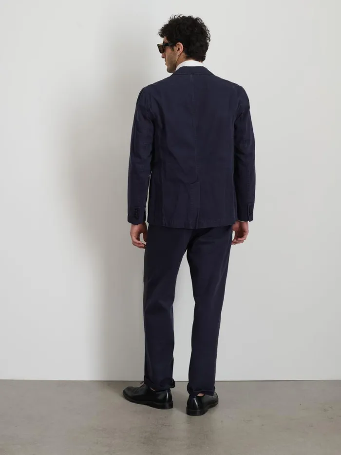 Alex Mill Mill Blazer In Vintage Wash Chino Dark Navy Men Suiting Blazers