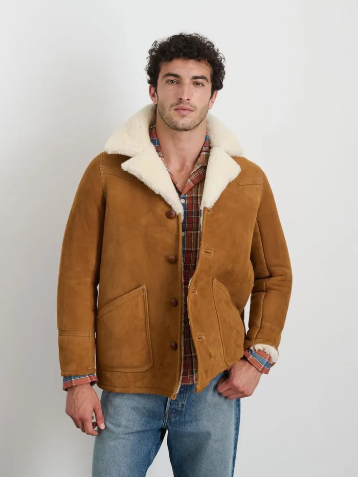 Alex Mill Owen Barry X Alex Mill Shearling Rodeo Jacket Women Jackets Outerwear