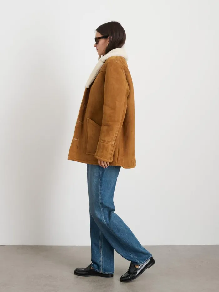 Alex Mill Owen Barry X Alex Mill Shearling Rodeo Jacket Women Jackets Outerwear
