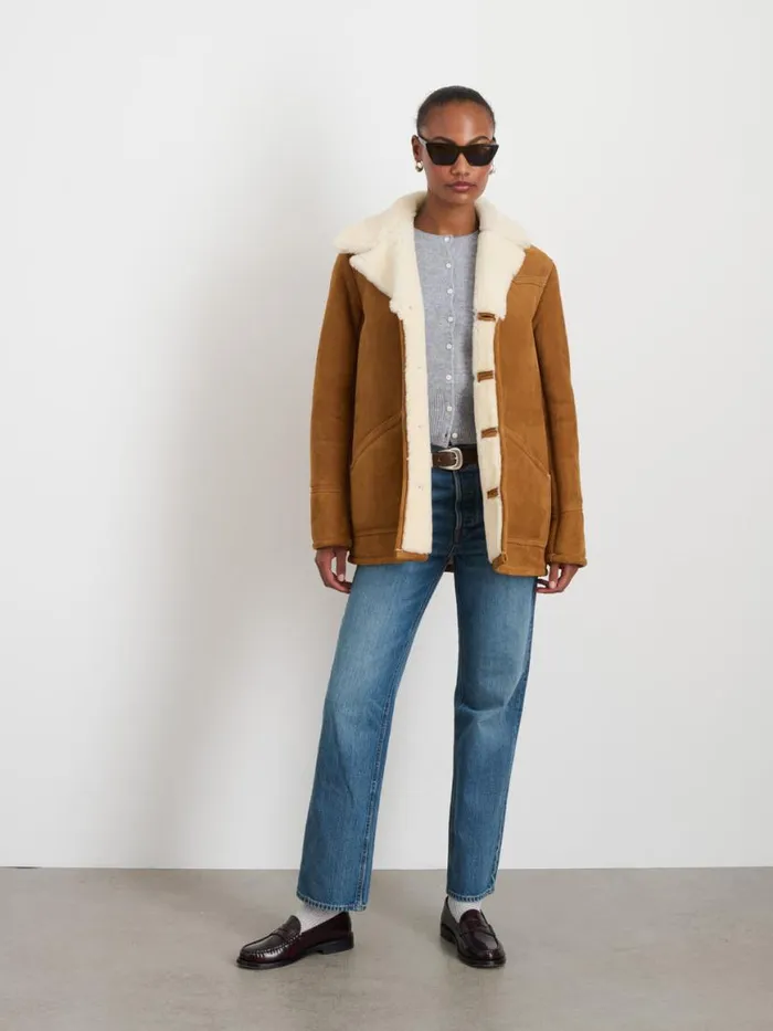 Alex Mill Owen Barry X Alex Mill Shearling Rodeo Jacket Women Jackets Outerwear