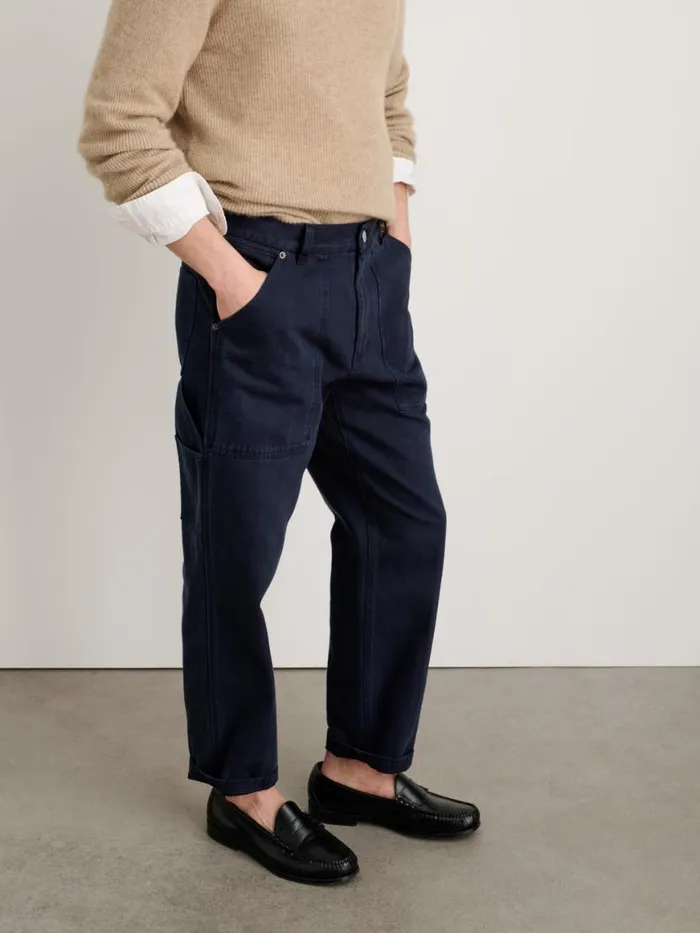Alex Mill Painter Pant In Recycled Denim Dark Navy Men Pants