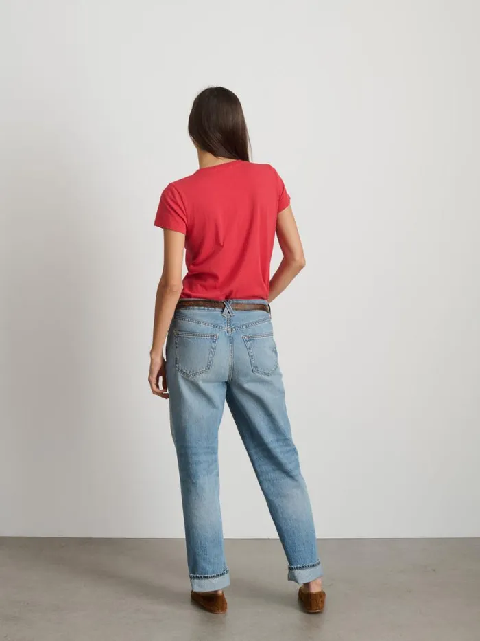 Alex Mill Prospect Tee In Cotton Jersey Cardinal Women Tees Tanks