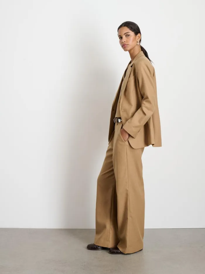 Alex Mill Soho Blazer In Wool Camel Women Jackets Outerwear