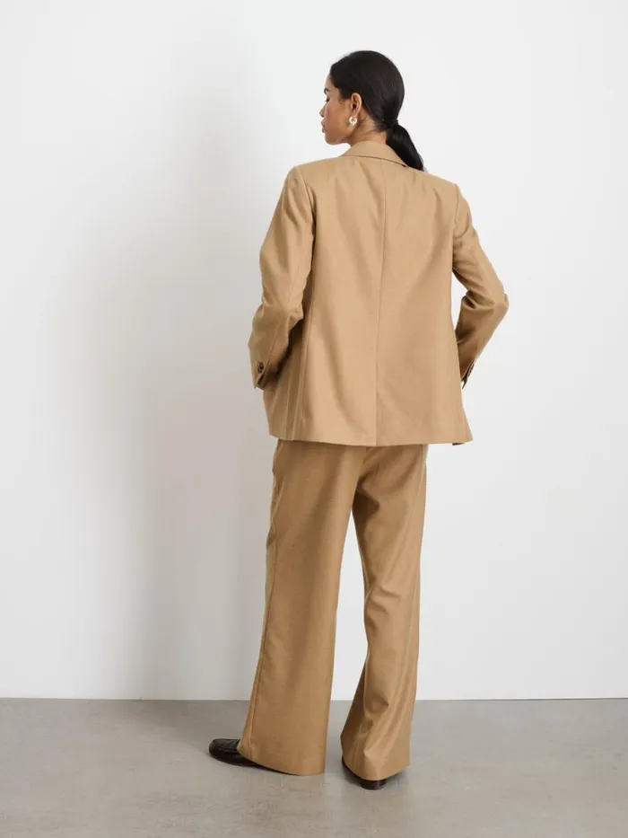 Alex Mill Soho Blazer In Wool Camel Women Jackets Outerwear