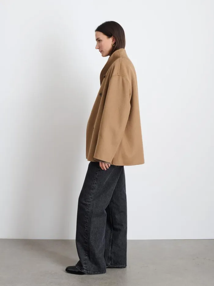 Alex Mill Sophia Coat In Wool Camel Women Jackets Outerwear