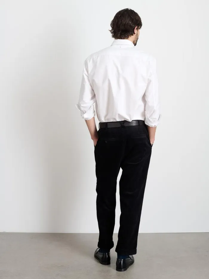Alex Mill Standard Pleated Pant In Corduroy Black Men Pants