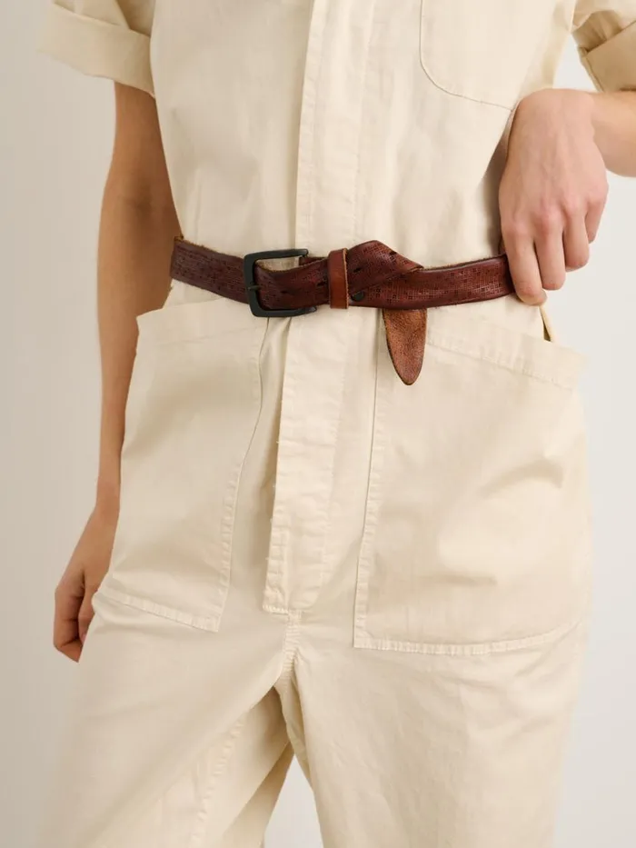Alex Mill Standard Short Sleeve Jumpsuit Oatmilk Women Jumpsuits