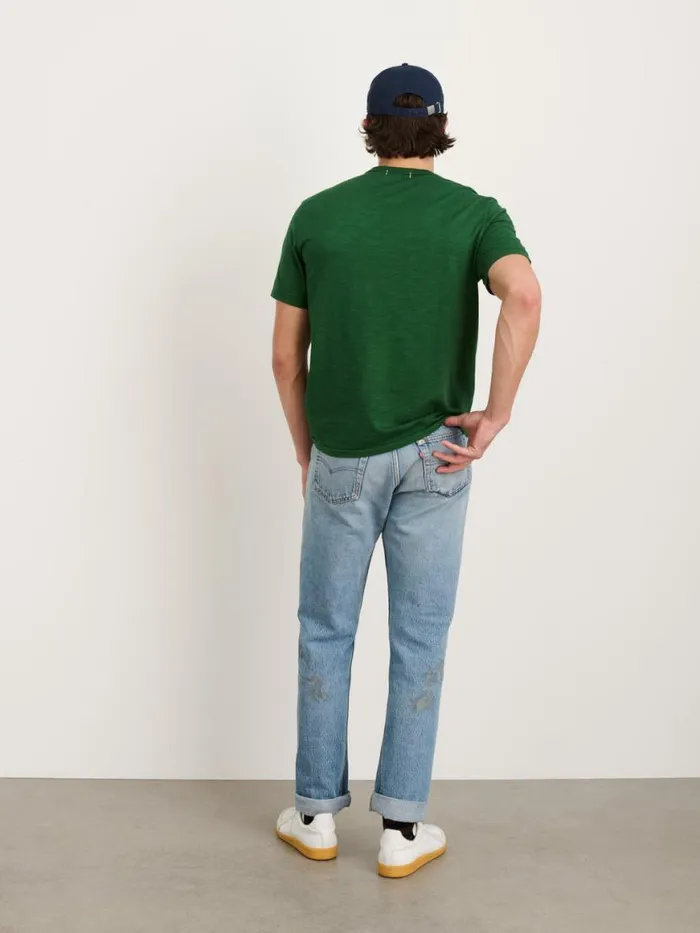 Alex Mill Standard TShirt In Slub Cotton Emerald Men Tees Polos