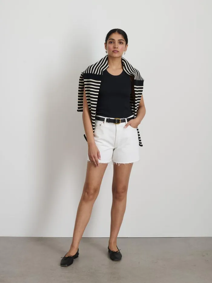 Alex Mill Stella Denim Short Sea Salt Women Denim