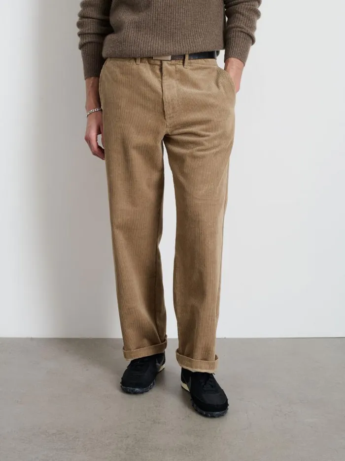 Alex Mill Straight Leg Pant In Corduroy Khaki Men Pants