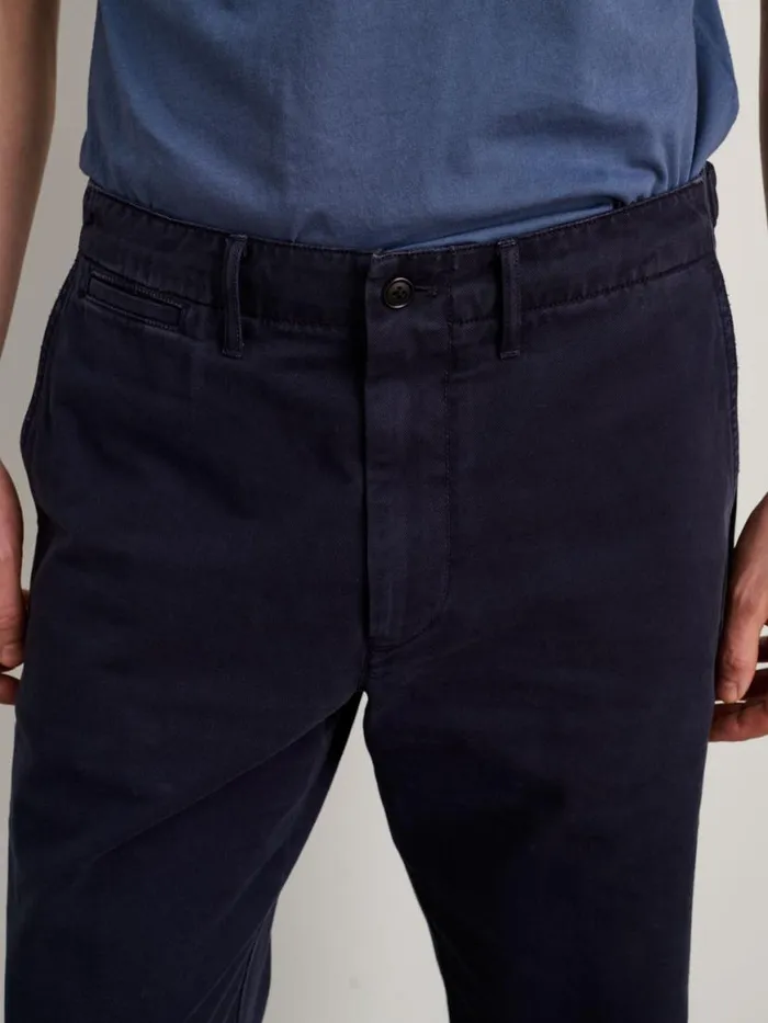 Alex Mill Straight Leg Pant In Vintage Washed Chino Dark Navy Men Suiting Blazers