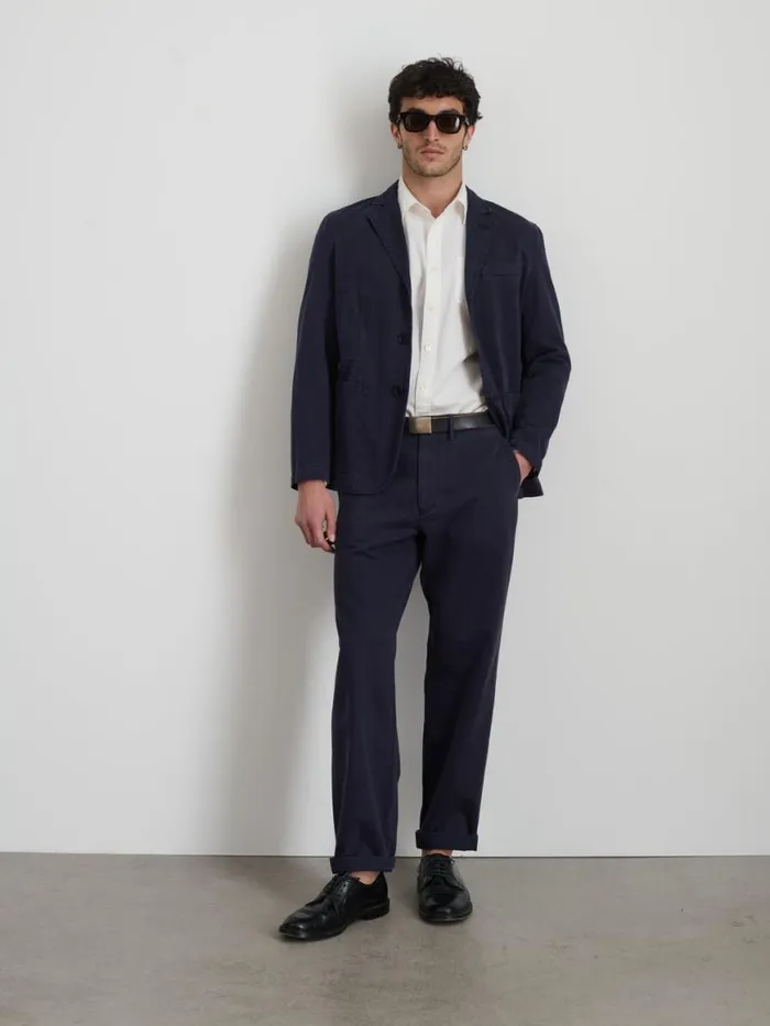 Alex Mill Straight Leg Pant In Vintage Washed Chino Dark Navy Men Suiting Blazers